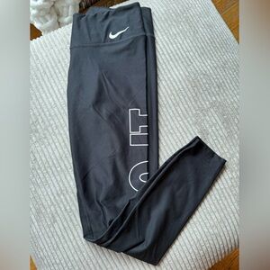 Nike Black Leggings with White Logo